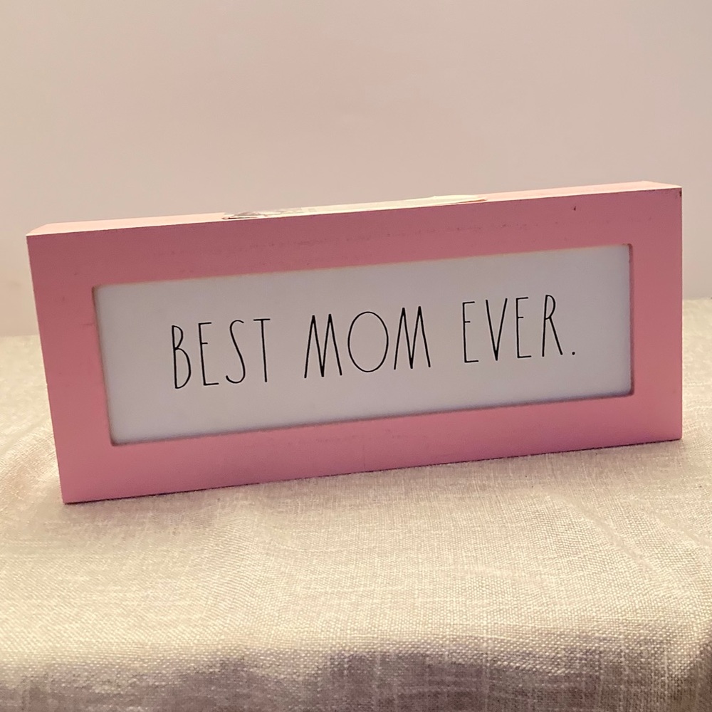 Rae Dunn BEST MOM EVER Decor Sign